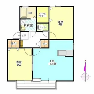 シャルマン林【1階】の間取り