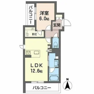 パルコートII【0203号室】の間取り