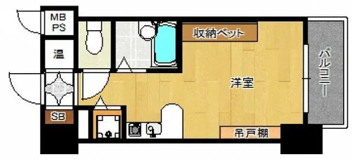 ロマネスク天神アネックス【10階】の間取り