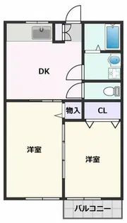 旭第1マンション【305号室】の間取り