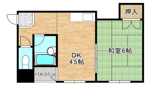 サンシャトー俊徳【3階】の間取り
