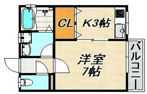 メゾンド須磨【2階】の間取り