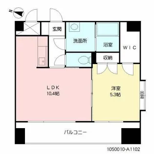 MAST草香江【A1102号室】の間取り