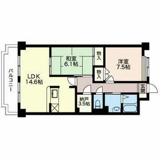 Comfort御影町【0205号室】の間取り
