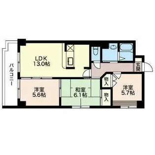 Comfort御影町【0202号室】の間取り