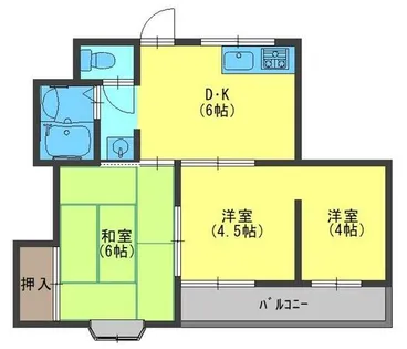 WESTヒルズ神田【3階】の間取り