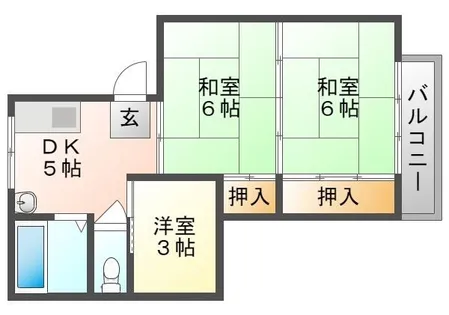GMビル第三【6階】の間取り