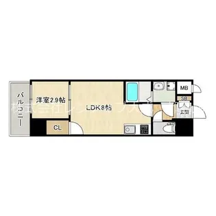 大阪府大阪市旭区中宮3丁目【マンション】の間取り