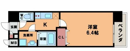 Luxe田辺【5階】の間取り