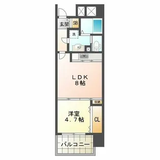 スカイ・シーフロント塩屋【3階】の間取り