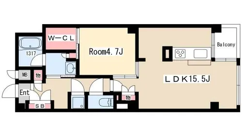 GKレジデンス【701号室】の間取り