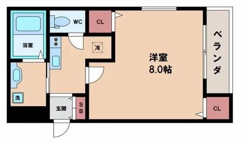 フジパレス桑津【2階】の間取り