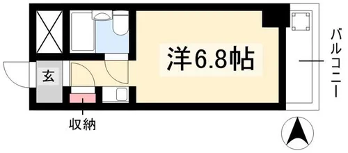 ドール堀田Ⅱ【308号室】の間取り