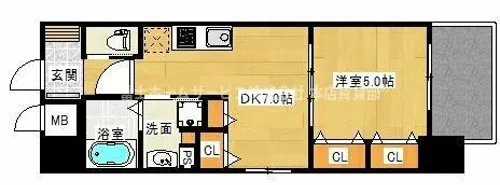 ふぁみーゆアビコⅩ【401号室】の間取り