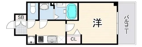 エステムコート神戸グランスタイル【11階】の間取り