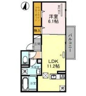 FIKA蓮宮【1階】の間取り
