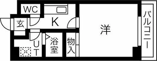 オーク富久【102号室】の間取り
