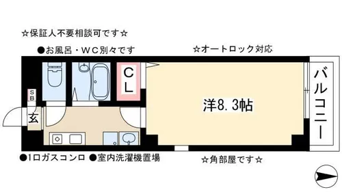 T’s Dream【706号室】の間取り
