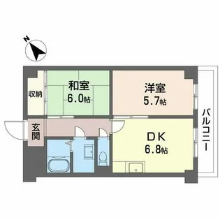 いずみ21【0102号室】の間取り