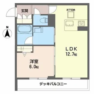 クオレール【1階】の間取り