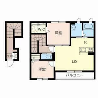 エスペランサ南彦根【0206号室】の間取り