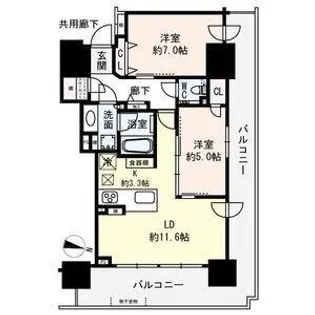 ザ・タワーズフロンティア札幌【20階】の間取り