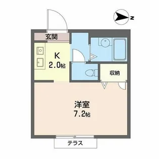 メゾンド・ヴェールF【0102号室】の間取り