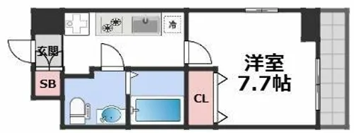 エスリード森ノ宮駅前【11階】の間取り