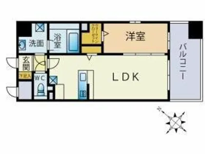 Liaison博多駅東【7階】の間取り