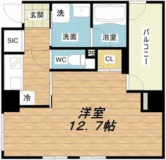 Uresidence Temmabashi【8階】の間取り