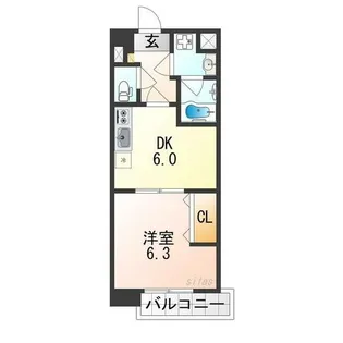 サンセール・ヴィラ【4階】の間取り