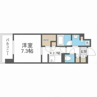 パークアクシスうつぼ公園【13階】の間取り