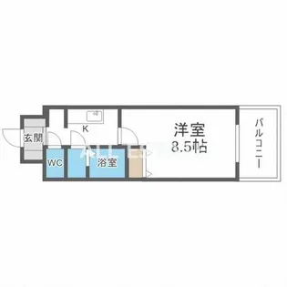 スプランディッド京橋EAST【7階】の間取り