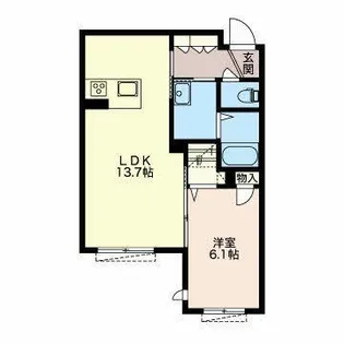 メゾン向陽E【001C号室】の間取り