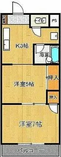 アドバンス弐番館【5階】の間取り