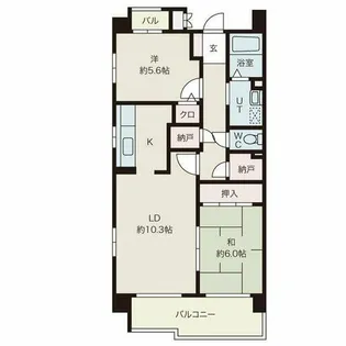 サンコート桃花台D棟【403号室】の間取り