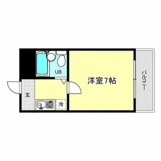 クリオフクシマ【404号室】の間取り