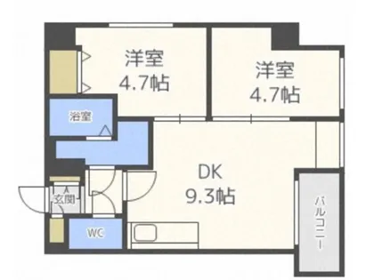 カサトレスベレーザ【3階】の間取り