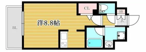 エンクレスト博多駅南SHARE【5階】の間取り