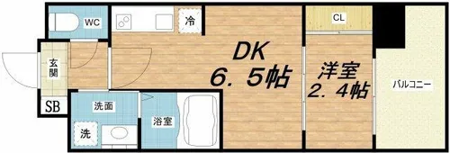 セレニテ天六リアン【2階】の間取り