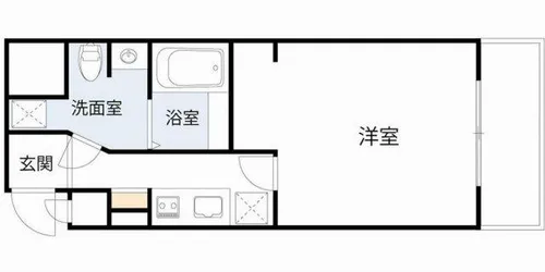 ロイヤルコート立売堀【5階】の間取り