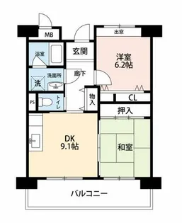 OPH大浜【1-706号室】の間取り