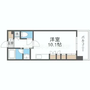 CITY SPIRE難波WEST【9階】の間取り