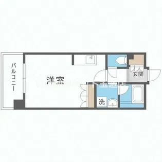 CITY SPIRE難波WEST【5階】の間取り