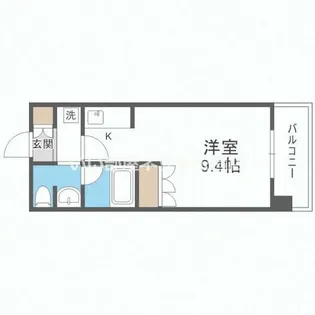 CITY SPIRE難波WEST【2階】の間取り