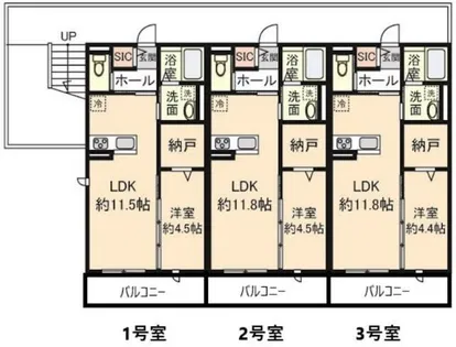 クレールメゾン城東【1階】の間取り