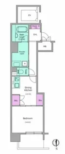 ビエラコート内久宝寺【801号室】の間取り