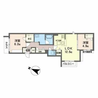 ShaMaison Brezza【0101号室】の間取り