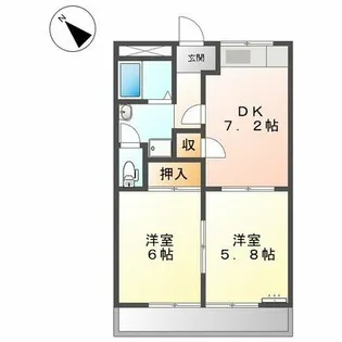 レジデンス伊藤【1階】の間取り