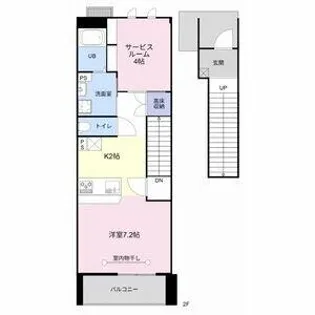 アムール【2階】の間取り